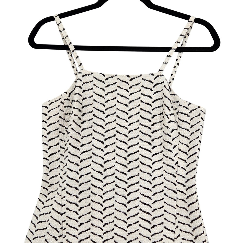 AYR Women 2 'The Chick' Jacquard Mini Dress Celebrity White Black Tweed Slit